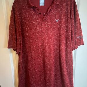 Callaway Men's Red Polo Golf Shirt XL